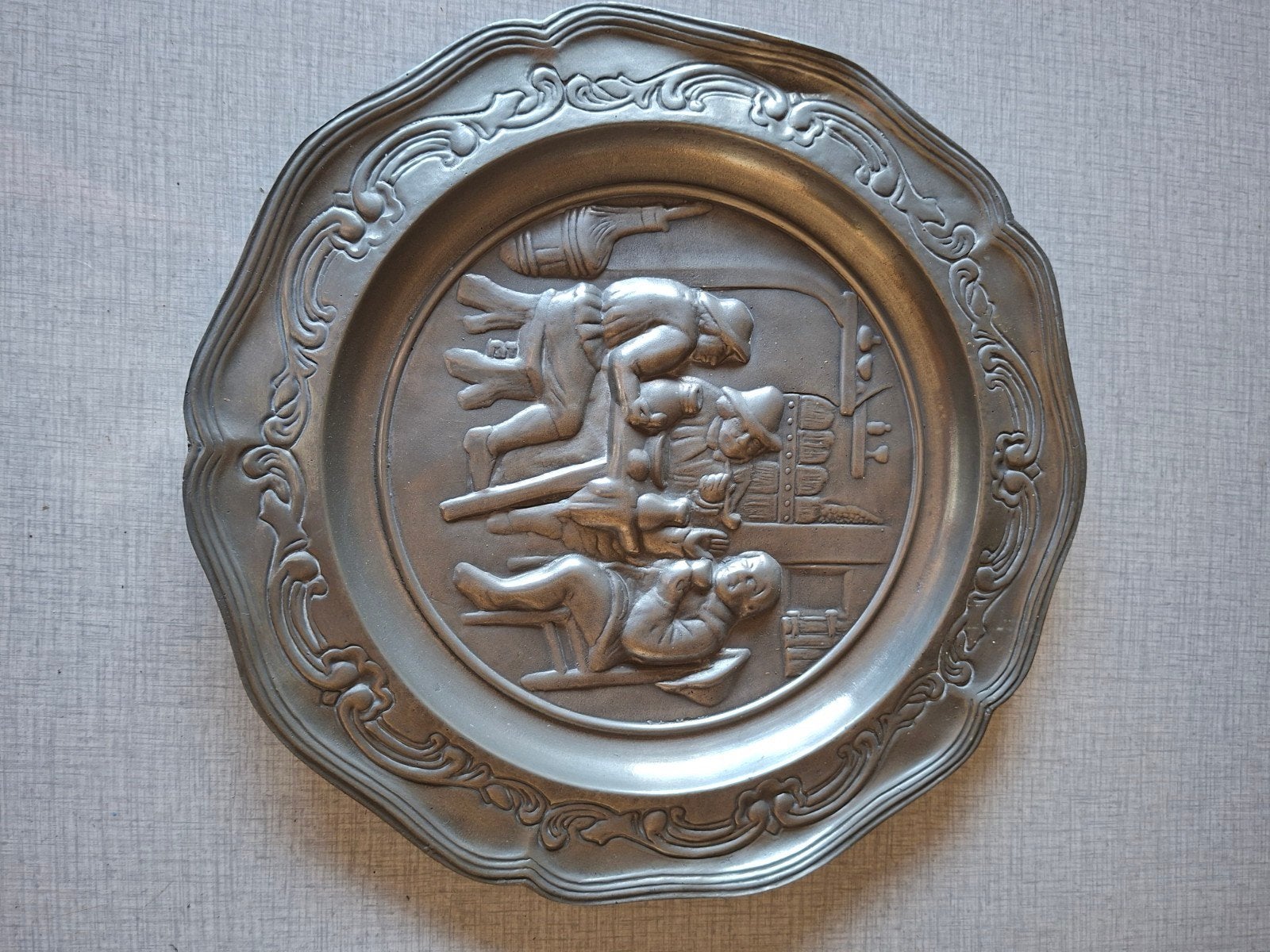 Tinnen wandbord, Antiek en Kunst, Ophalen