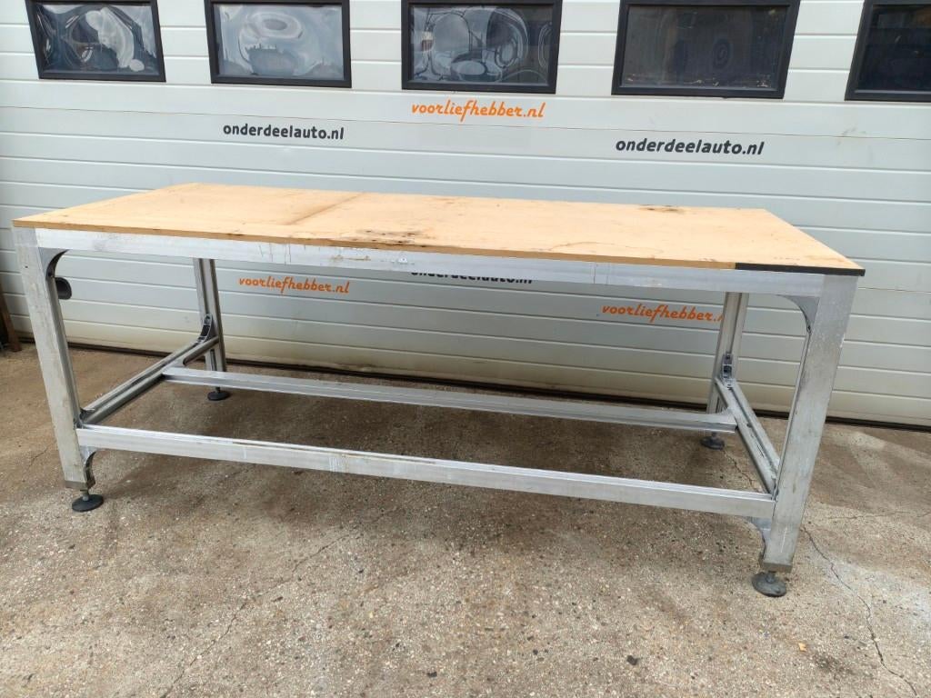 aluminium werktafel, werkbank, Ophalen, Gebruikt, 170 cm of meer