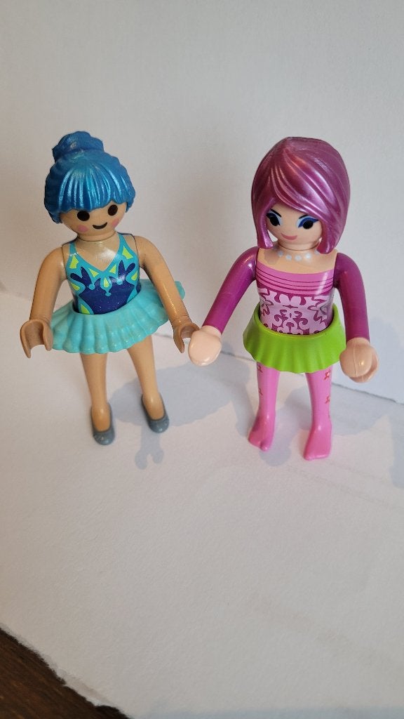 Playmobil lot de 2 danseuses, Enlèvement ou Envoi, Comme neuf, Pièces détachées, Figurines