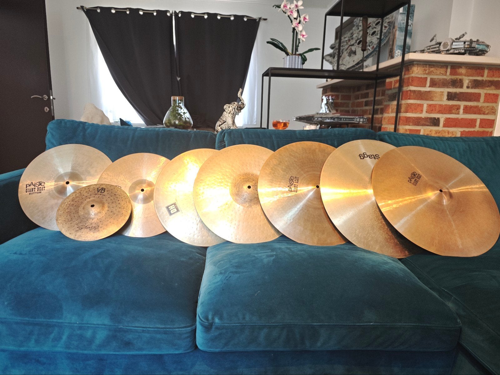 Set de cymbales professionnelles, Musique & Instruments, Batteries & Percussions, Enlèvement, Utilisé, Autres marques
