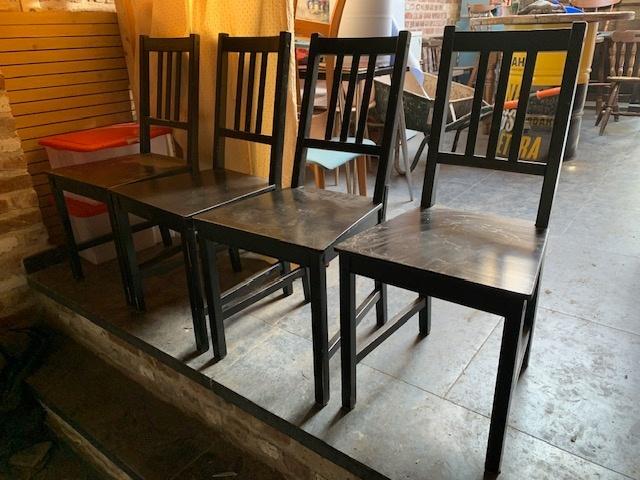 ikea stoelen, Huis en Inrichting, Stoelen, Ophalen, Gebruikt, Zwart, Vier