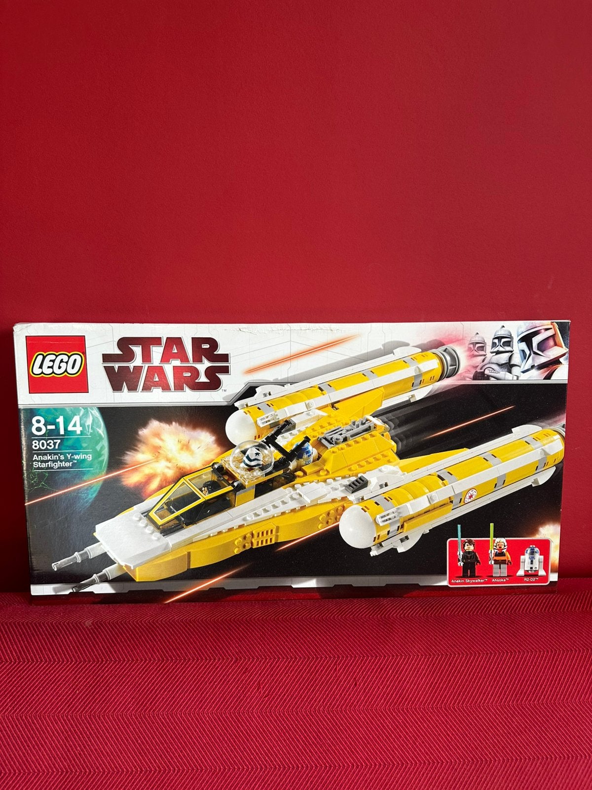 LEGO Star Wars 8037 – Anakin’s Y-wing Starfighter (2009), Ophalen of Verzenden, Zo goed als nieuw