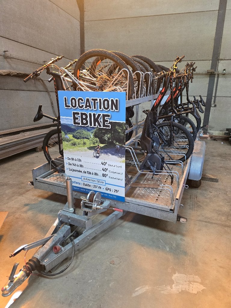 remorque transport + 15 VAE – excellent état, Enlèvement, Comme neuf