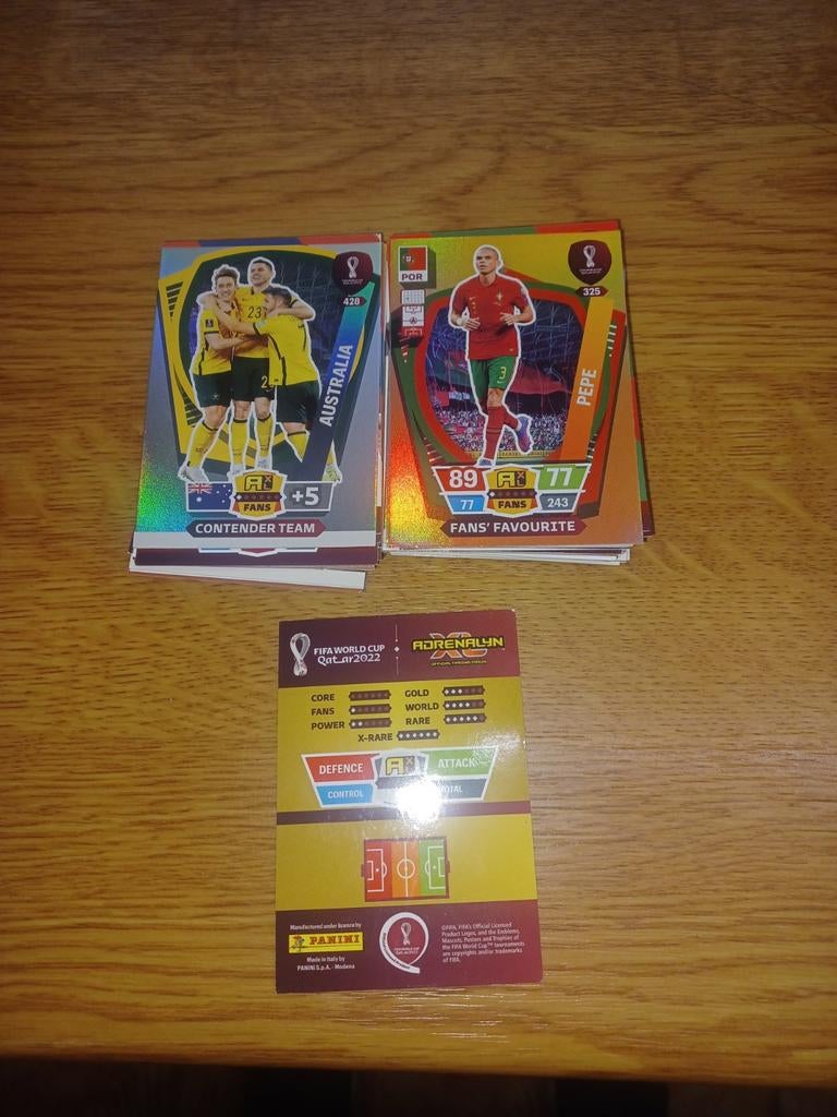 Panini fifa world cup Qatar 2022  74 verschillende kaarten, Verzamelen, Ophalen of Verzenden