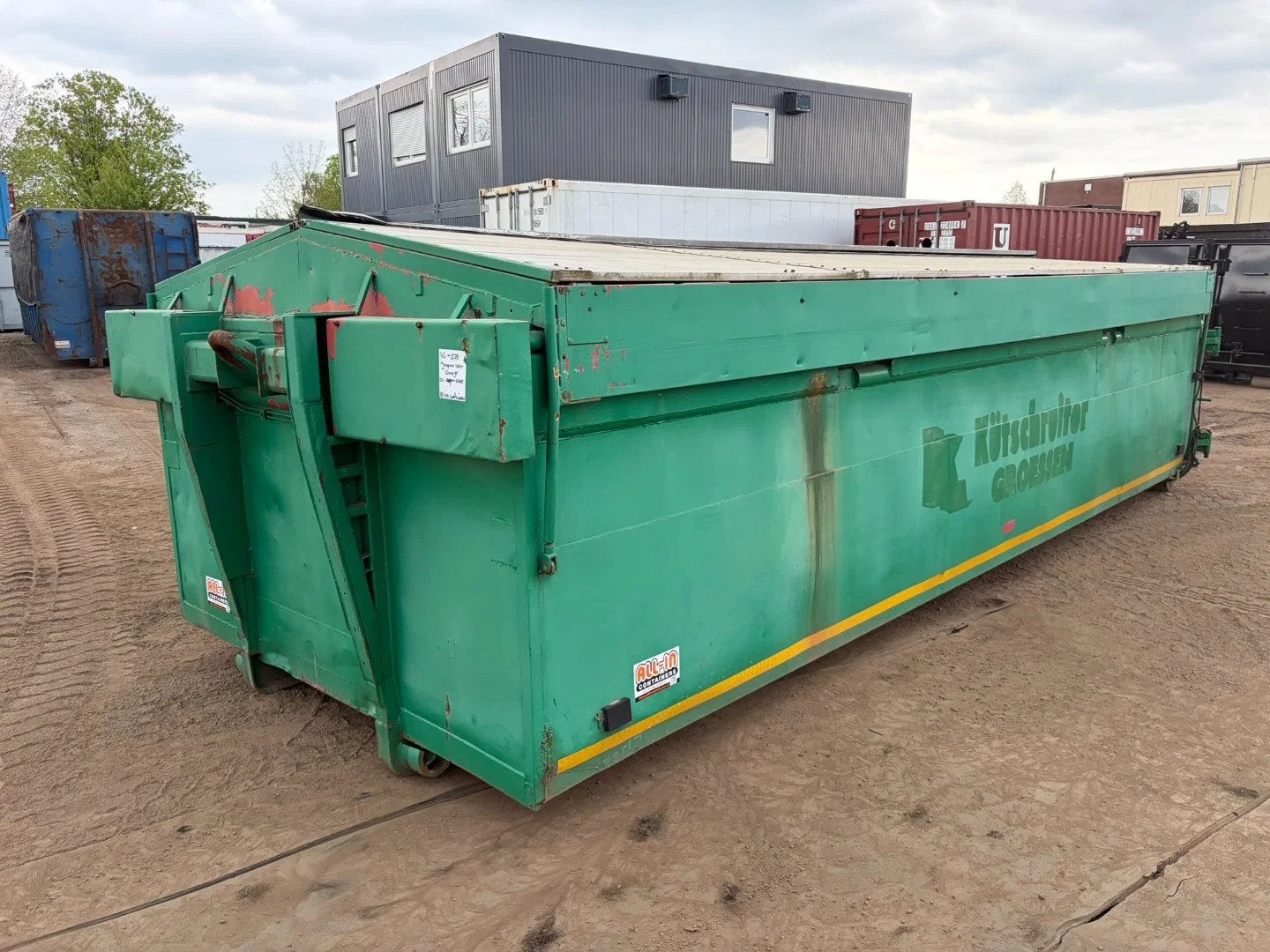 ALL-IN Containers 19,5m3 kipper met alu kleppen, Articles professionnels, Machines & Construction | Abris de chantier & Conteneurs