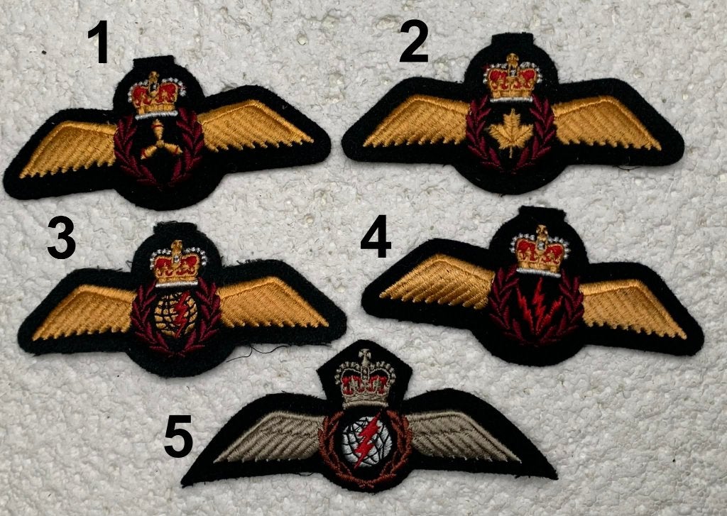 Royal Canadian Air Force Wings, Als LOT of Apart, insignes, Enlèvement ou Envoi, Armée de l'air, Emblème ou Badge