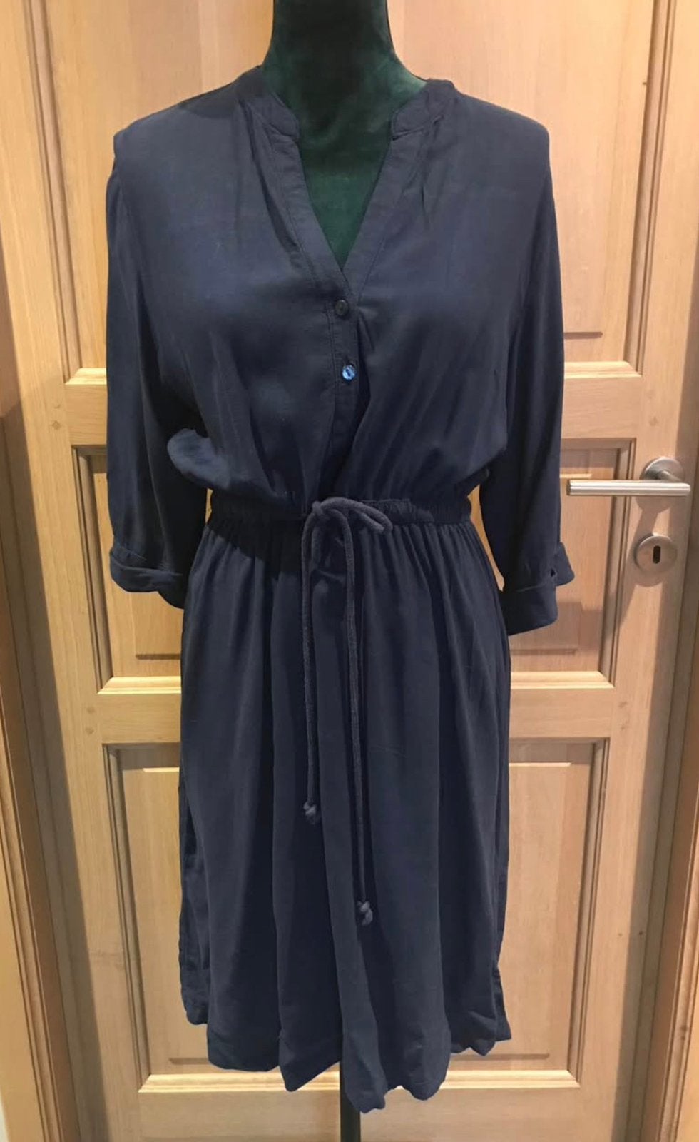 Jurk maat 42, Kleding | Dames, Jurken, Ophalen of Verzenden, Zo goed als nieuw, Maat 46/48 (XL) of groter, Blauw