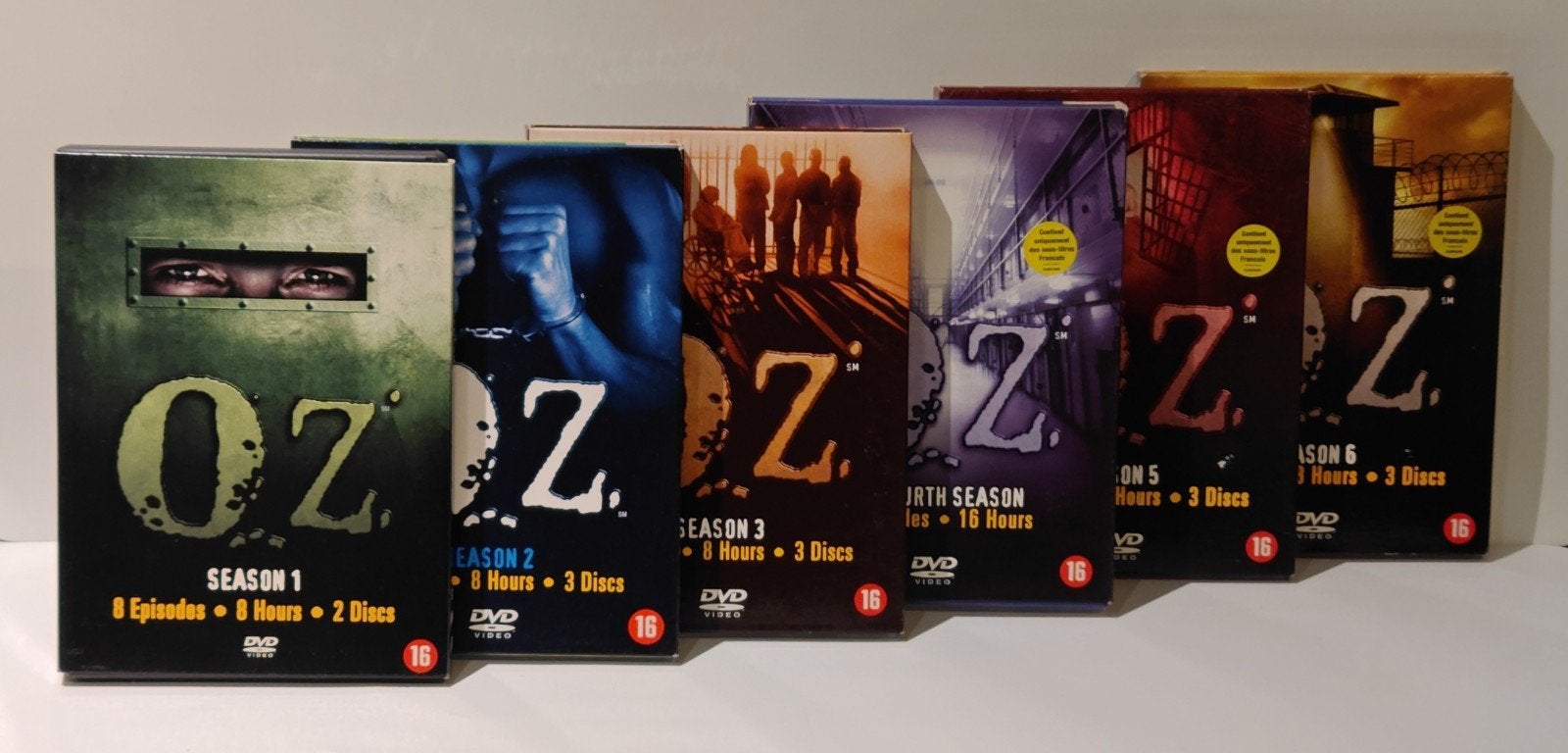 Coffret DVD OZ Complete Series, saisons 1 à 6, HBO Crime Goo, Enlèvement ou Envoi, Comme neuf, Drame, Série complète