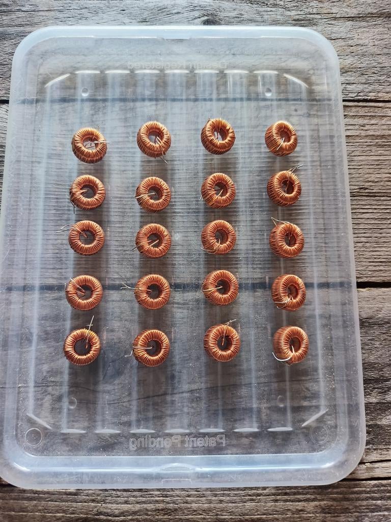 Set koperen spoelen / inductoren (20 stuks) – elektronica.., Ophalen, Nieuw