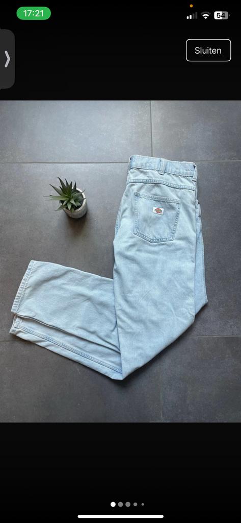 Dickies Jeans (W32 L34), Ophalen of Verzenden, Gedragen, Blauw, W33 - W34 (confectie 48/50)