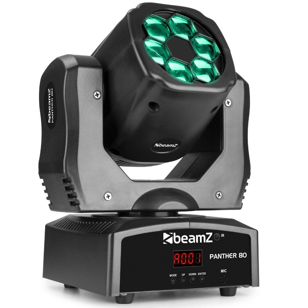 Moving head Beamz Panther-80, Muziek en Instrumenten, Licht en Laser, Ophalen of Verzenden, Nieuw, Licht, Geluidgestuurd