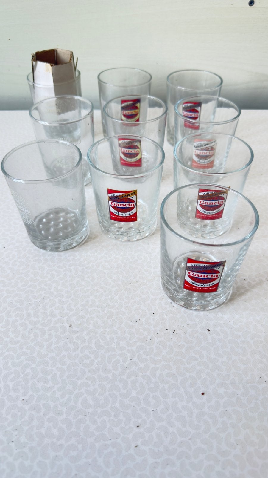 Lot de 10 verres gancia, Enlèvement, Comme neuf