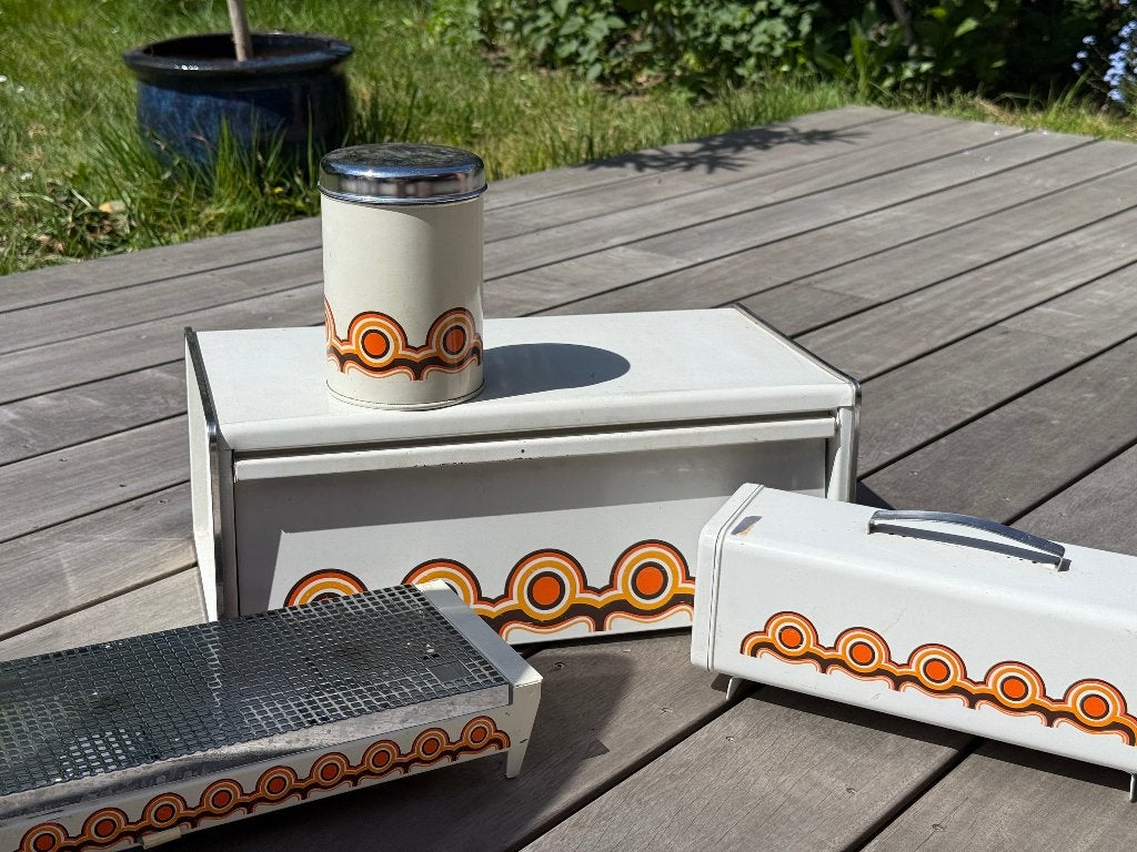 Retro set blik Brabantia Bayon, Collections, Rétro, Maison et Meubles, Enlèvement