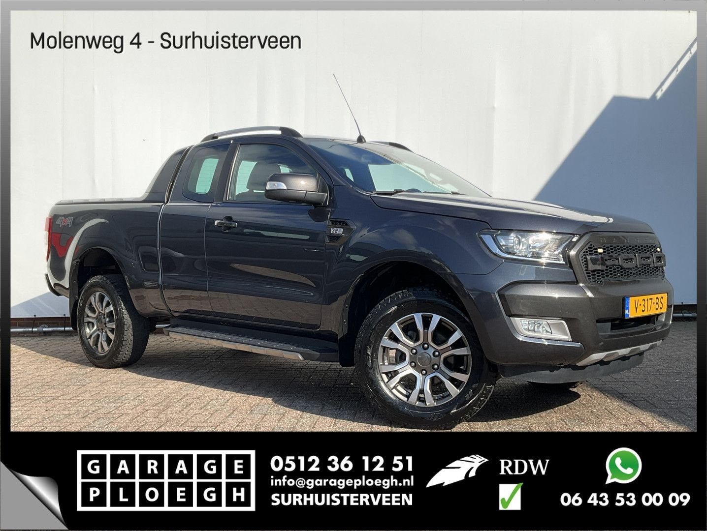 Ford Ranger 3.2 TDCi 200pk Wildtrak Supercab Eur6 Trekhaak(3, Auto's, Ford, Automaat, Parkeersensor, Blauw, Diesel
