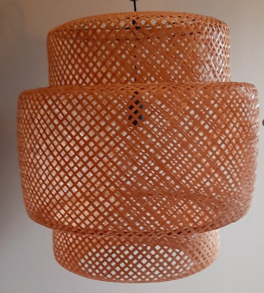 IKEA SINNERLIG 50 cm Lampe suspendue grand modèle en bambou, Maison & Meubles, Lampes | Suspensions, Enlèvement ou Envoi, Comme neuf