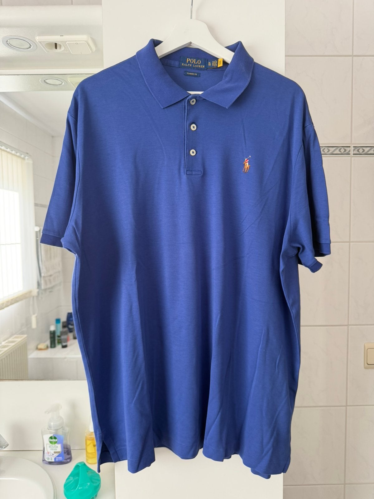 Polo Ralph Lauren poloshirt blauw maat XL - classic fit, Ophalen of Verzenden, Zo goed als nieuw, Maat 56/58 (XL), Blauw