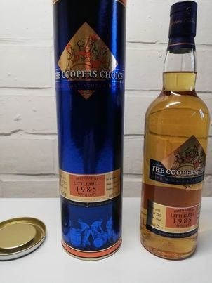 1 fles Littlemill Cooper's Choice whisky, 28 year, Enlèvement ou Envoi, Neuf, Autres types, Pleine
