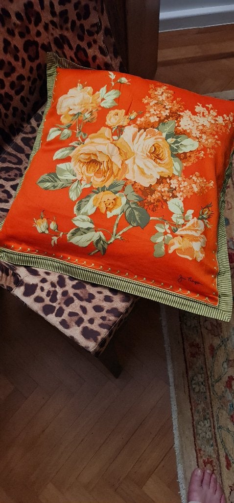 DECORATIEVE KUSSENS, Ophalen, Afneembare hoes, Vierkant, Oranje