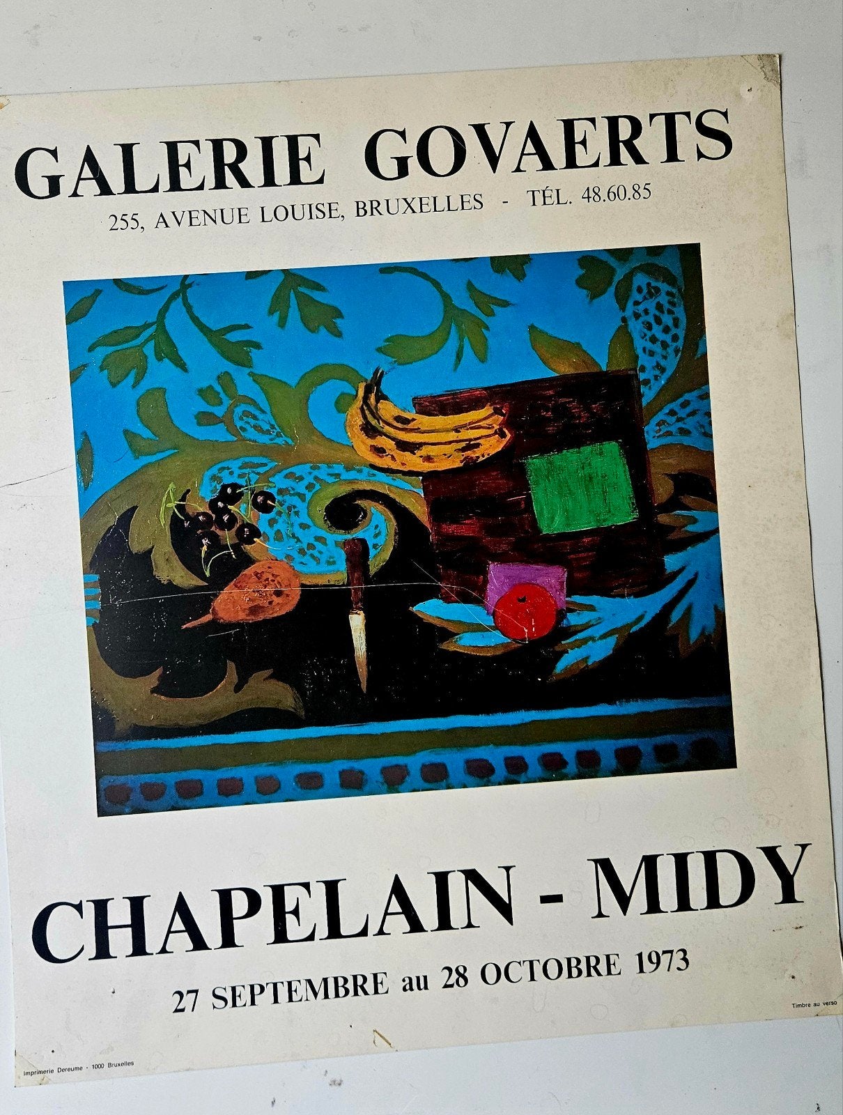Lot de 9 Affiches d'Expositions Vintage (Années 80) – Galeri, Enlèvement