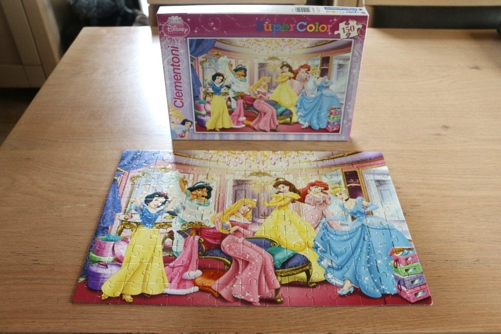 Puzzel - Disneyprinsessen - 150 stukken, Ophalen of Verzenden, Meer dan 50 stukjes, Zo goed als nieuw, 4 tot 6 jaar