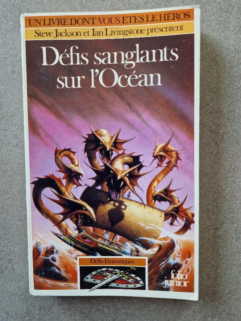 Ldvelh Défis Sanglants sur l'Océan livre vous êtes héros, Livres, Steve jackson et Ian Livingstone, Enlèvement ou Envoi, Fiction