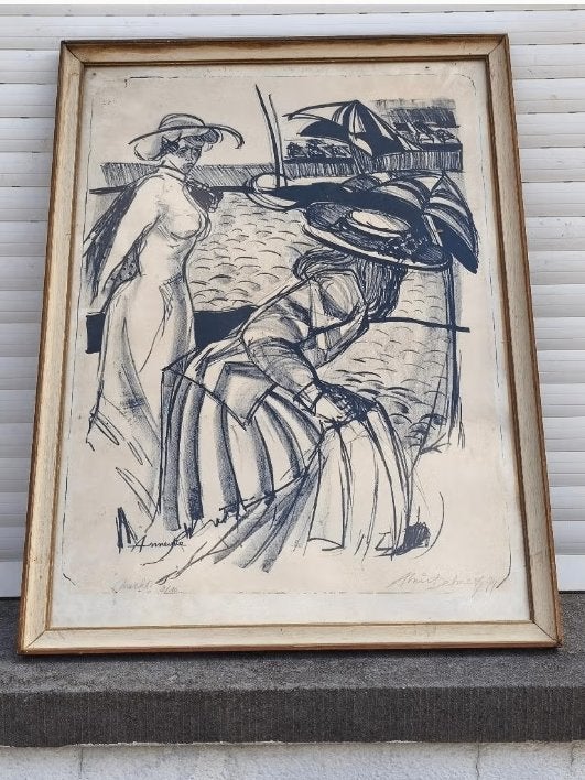 Lithographie signe, Enlèvement ou Envoi, Lithographie
