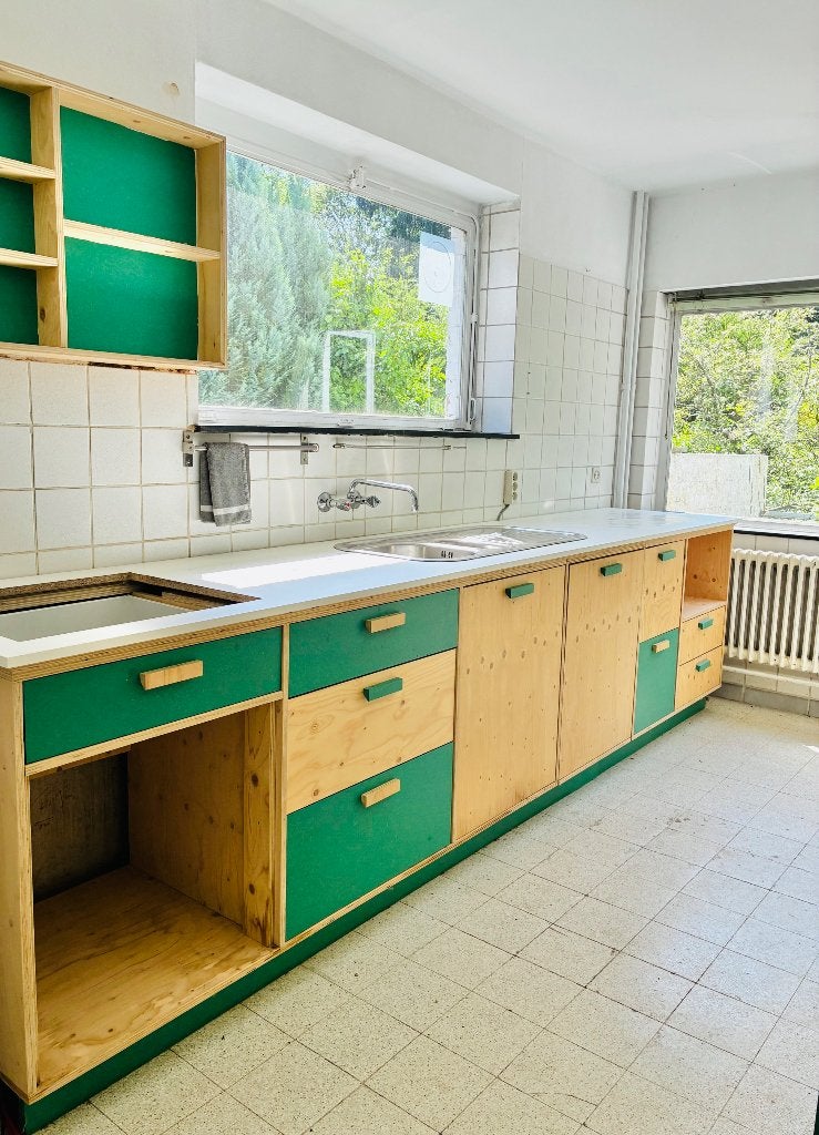 Keuken, Maison & Meubles, Cuisine | Cuisines complètes, Enlèvement, Comme neuf, Autres couleurs, Cuisine à paroi simple