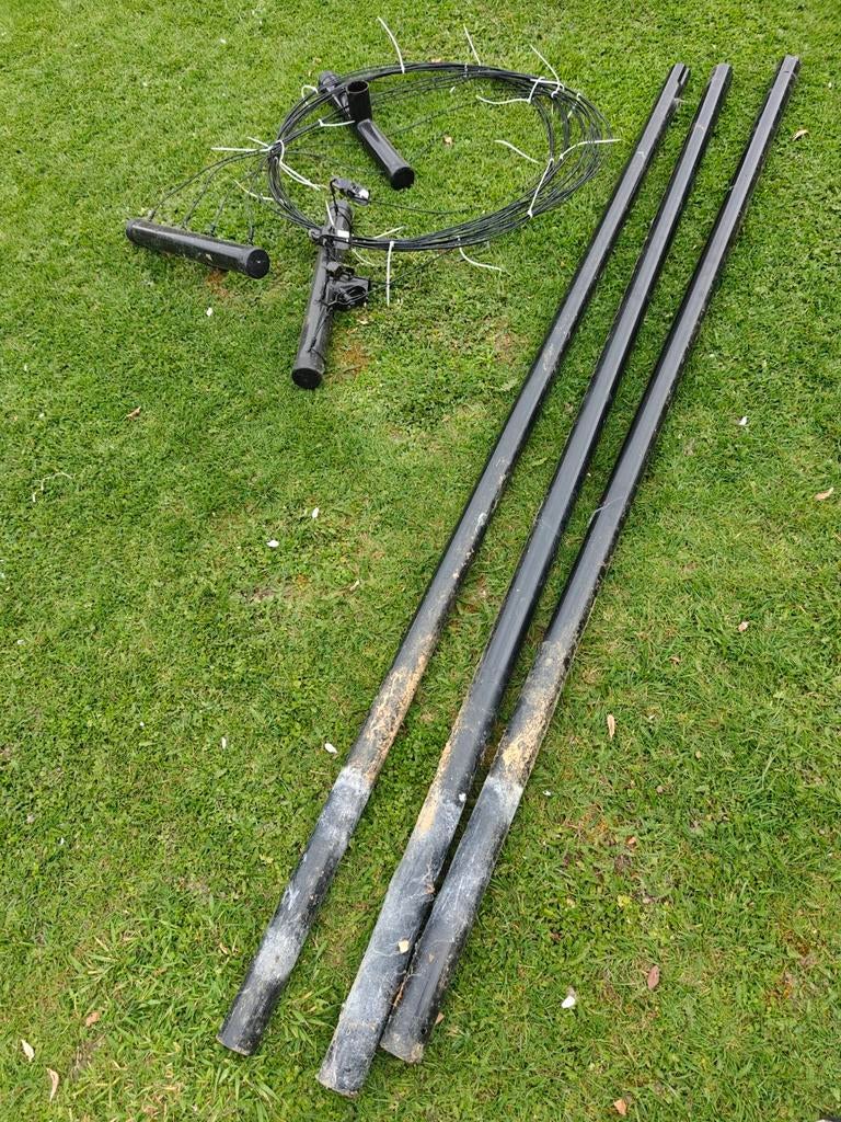 Wasdraad met palen, Ophalen