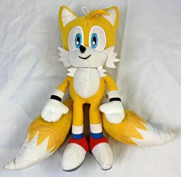 Peluche SEGA Sonic The Hedgehog Tails jaune 30 cm, Renard, Jaune, Overige karakters, Comme neuf