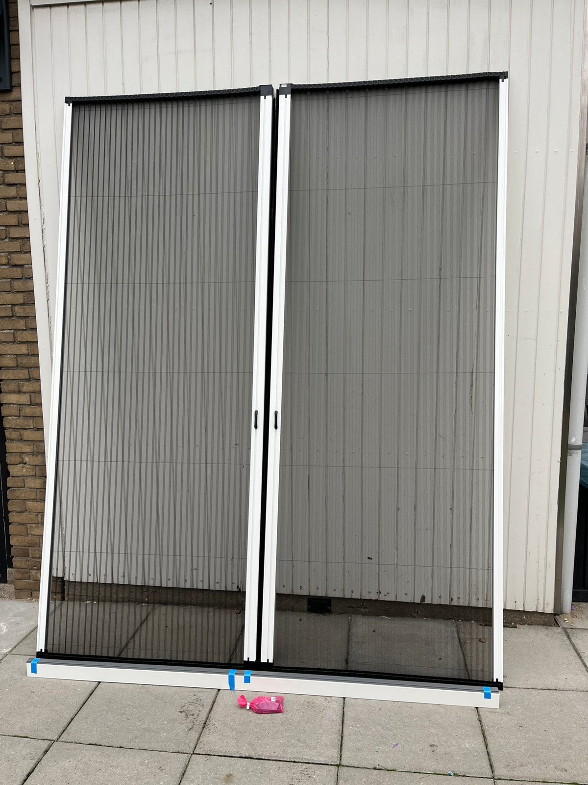 Luxaflex hordeuren in plissé (nieuw) 252,5x194 dubbelzijdig, 200 cm of meer, Wit, 150 tot 200 cm, Nieuw