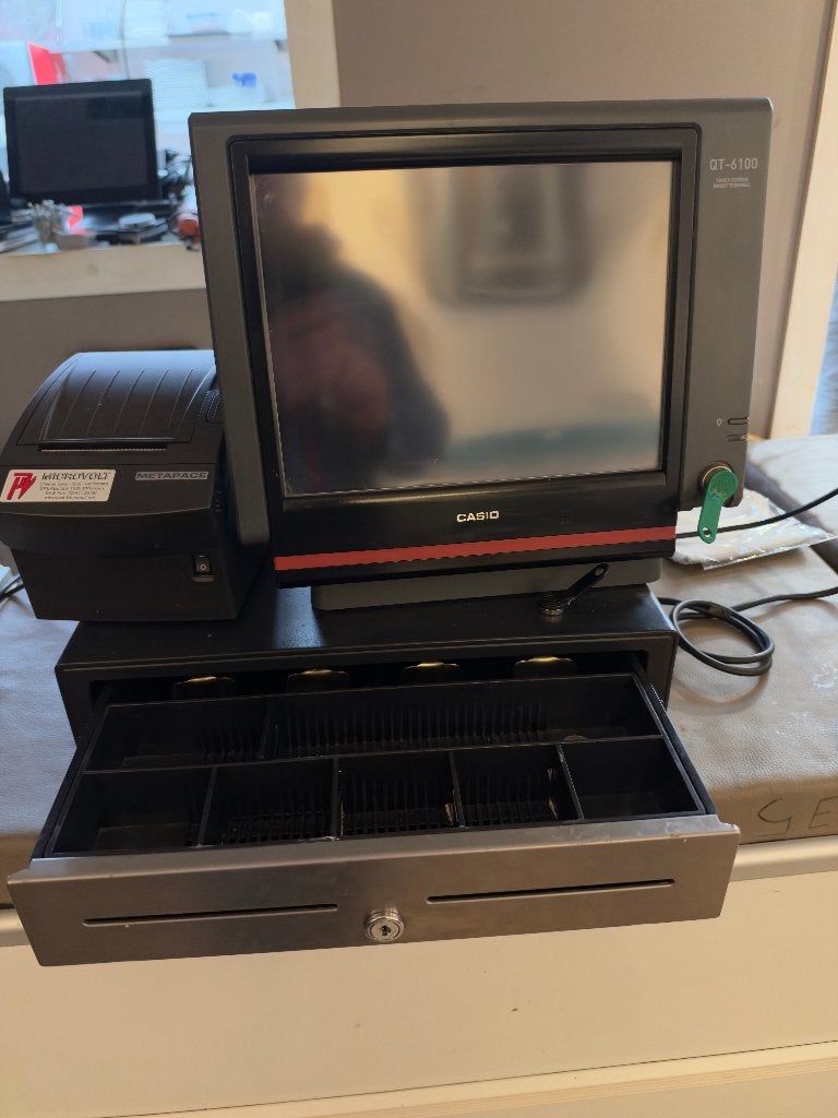 Casio qt6100 kassa, Ophalen