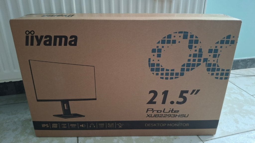 Moniteur iiyama prolite 21.5 monitor xub2293hsu, Iiyama, IPS, Moins de 1 ms, 61 à 100 Hz