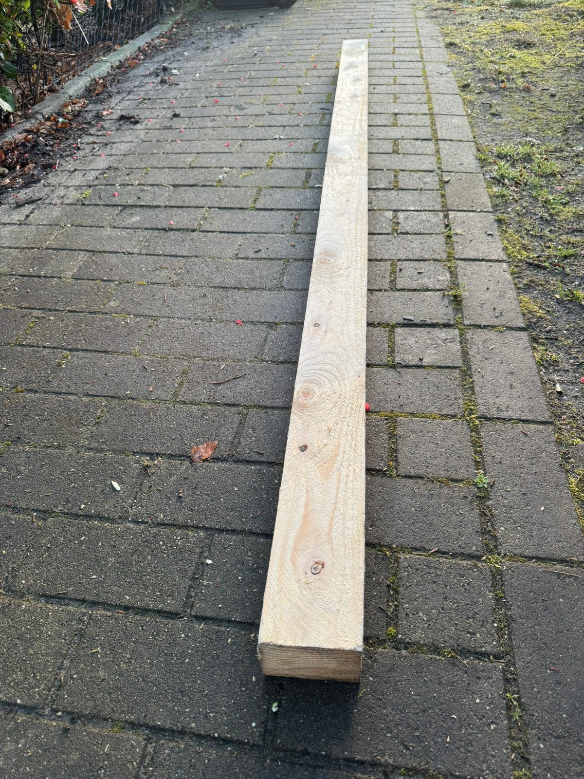 Poutres en bois robustes de différentes tailles(voir photos), Jardin & Terrasse, Enlèvement, Comme neuf, 180 à 250 cm, Poutres