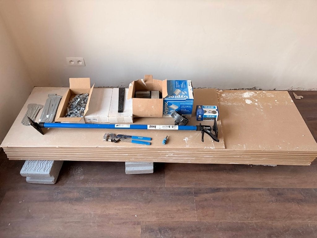 Resten Plagyp/Gyplat, Bricolage & Construction, Enlèvement, Comme neuf, Autres matériaux