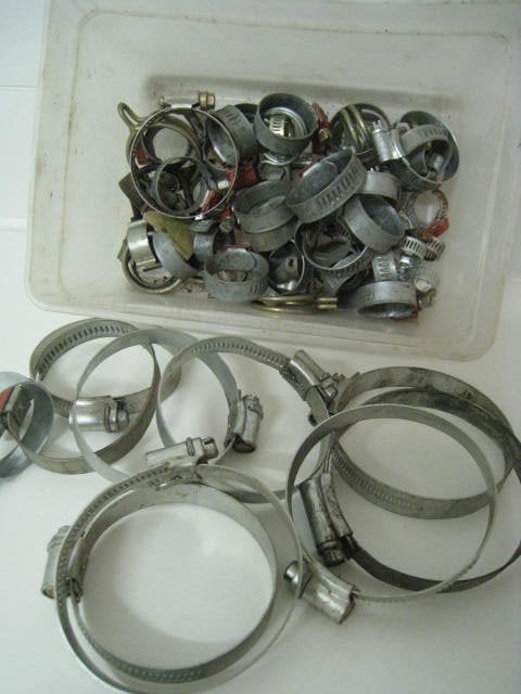 Ensemble de colliers de serrage, +/- 50 pièces, de 1,5 à 8 c, Bricolage & Construction, Enlèvement