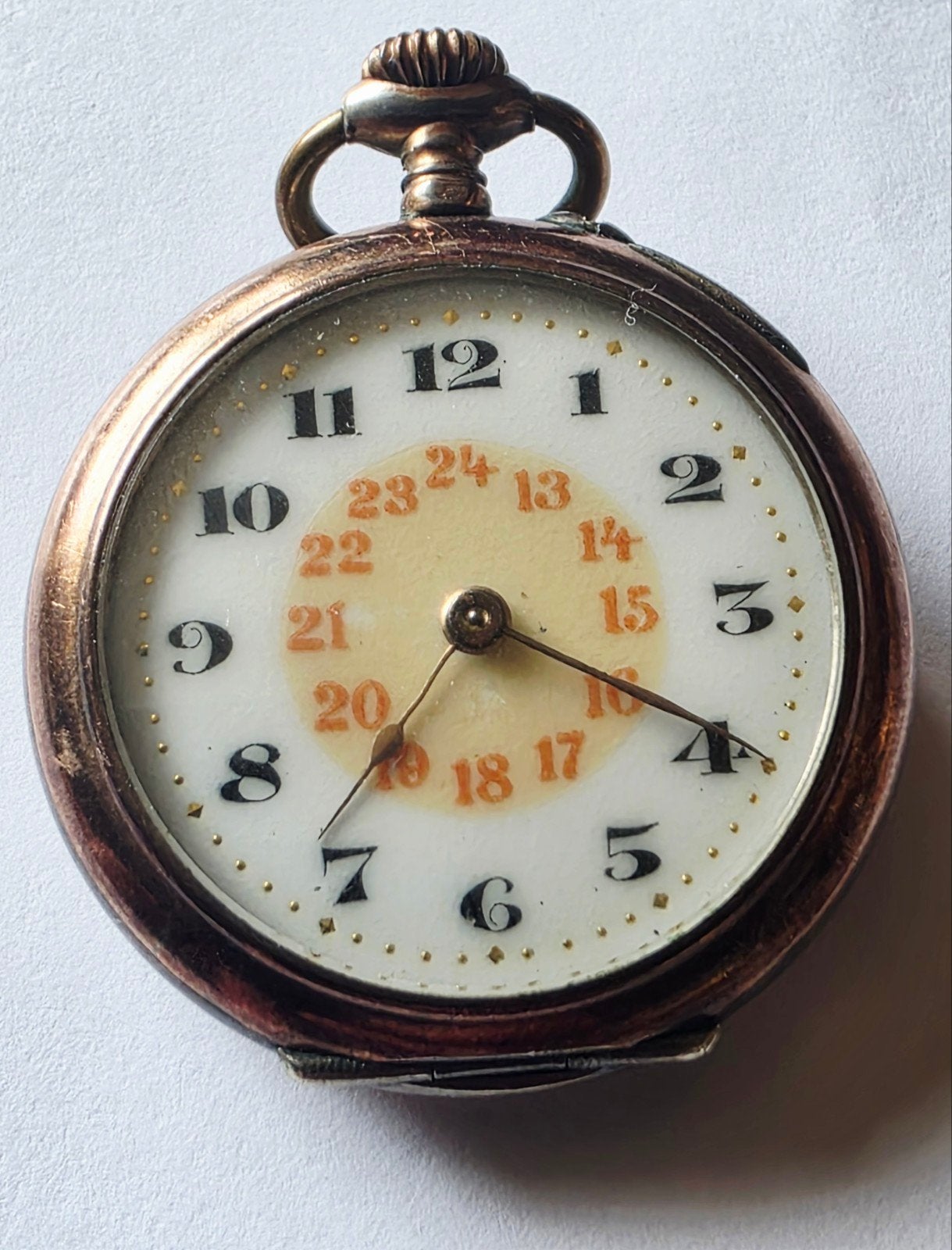 Antieke zilveren zakhorloge,  Zwitserland, Ophalen of Verzenden, Zilver, Zakhorloge