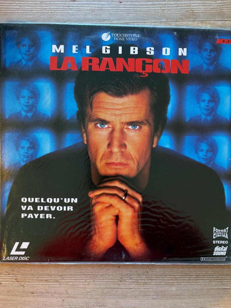LaserDisc – La Rançon (Ransom) – Mel Gibson – PAL, Enlèvement ou Envoi, Comme neuf, Film