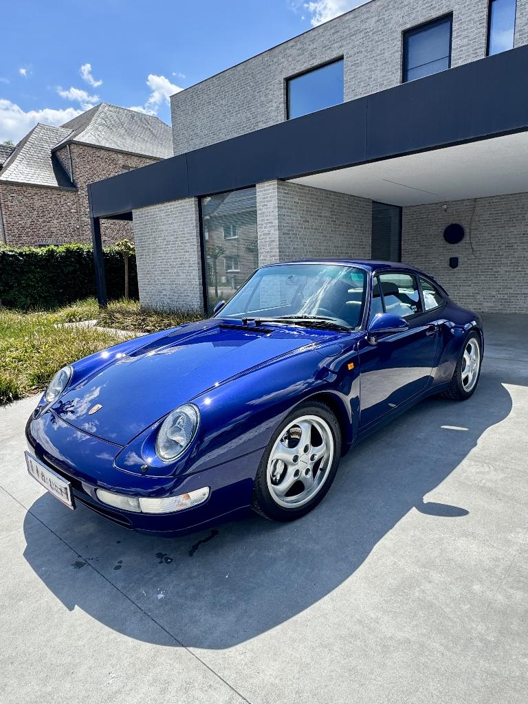 Porsche 993 Carrera 4 van 1995, origineel Belgische wagen, Auto's, Porsche, 4 zetels, Zwart, 272 kW, Leder