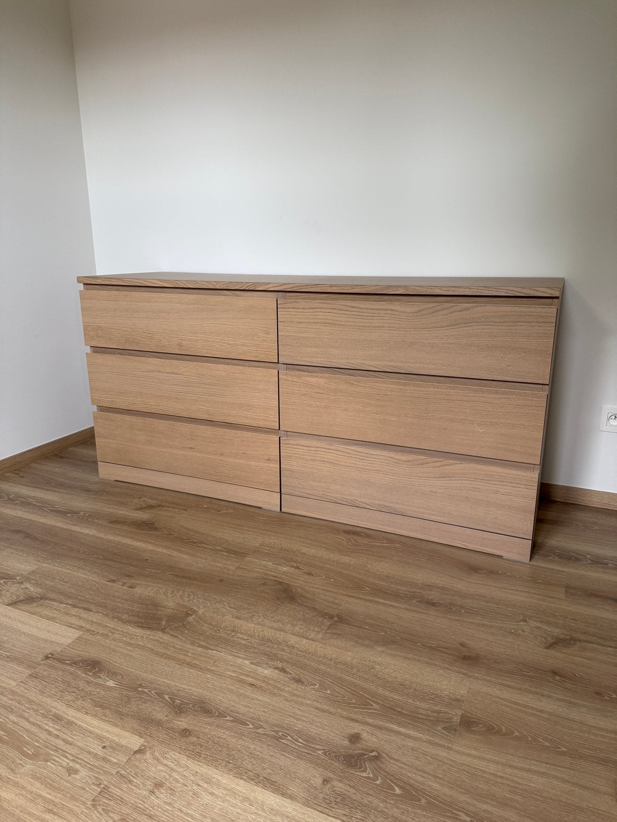 IKEA MALM ladekast – 6 lades – houtlook, 25 à 50 cm, 5 tiroirs ou plus, Moins de 100 cm, 150 à 200 cm