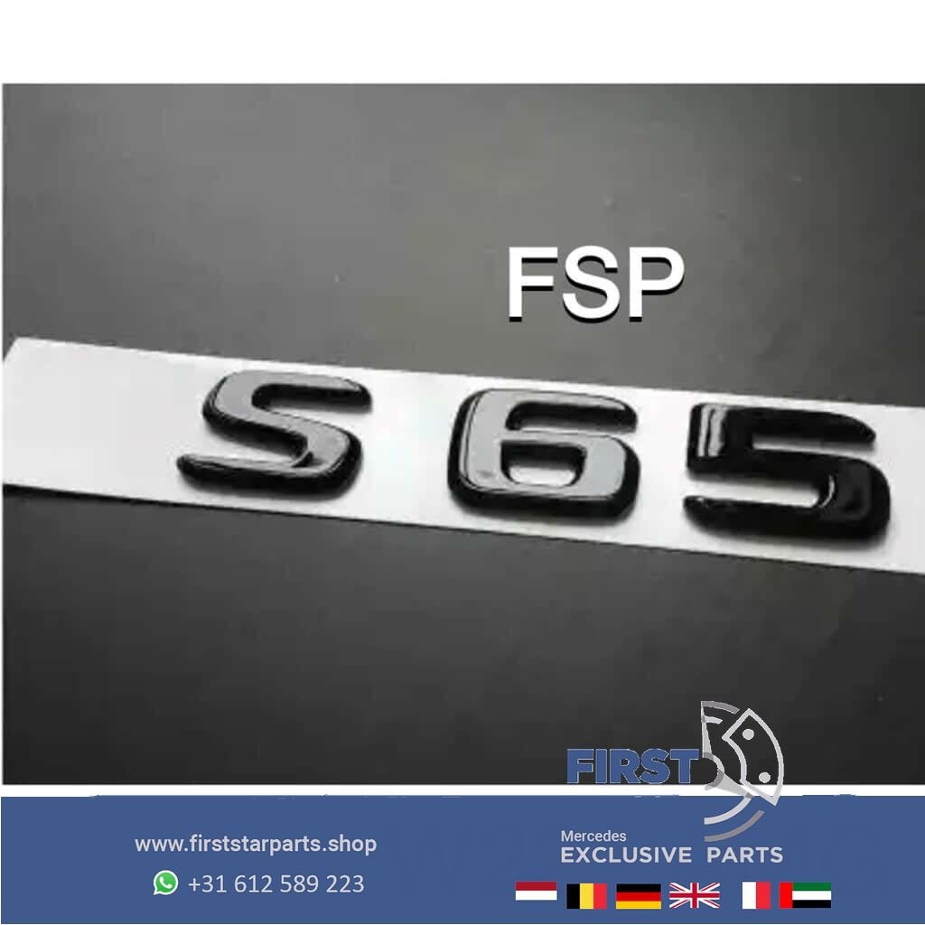 W222 W217 S65 LOGO EMBLEEM Mercedes S Klasse AMG 2014-2022 6, Arrière, Utilisé, -, -