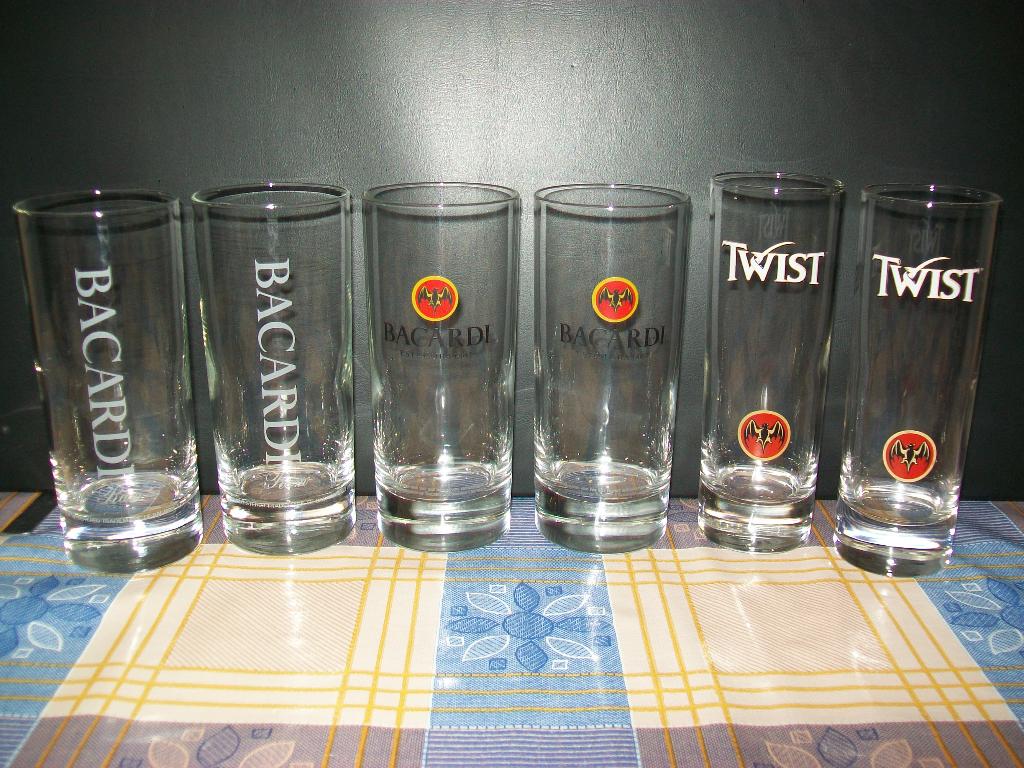 Bacardi Rum Cola - Cuba - Glas - Glazen - Retro - Vintage, Enlèvement ou Envoi, Comme neuf, Autres types