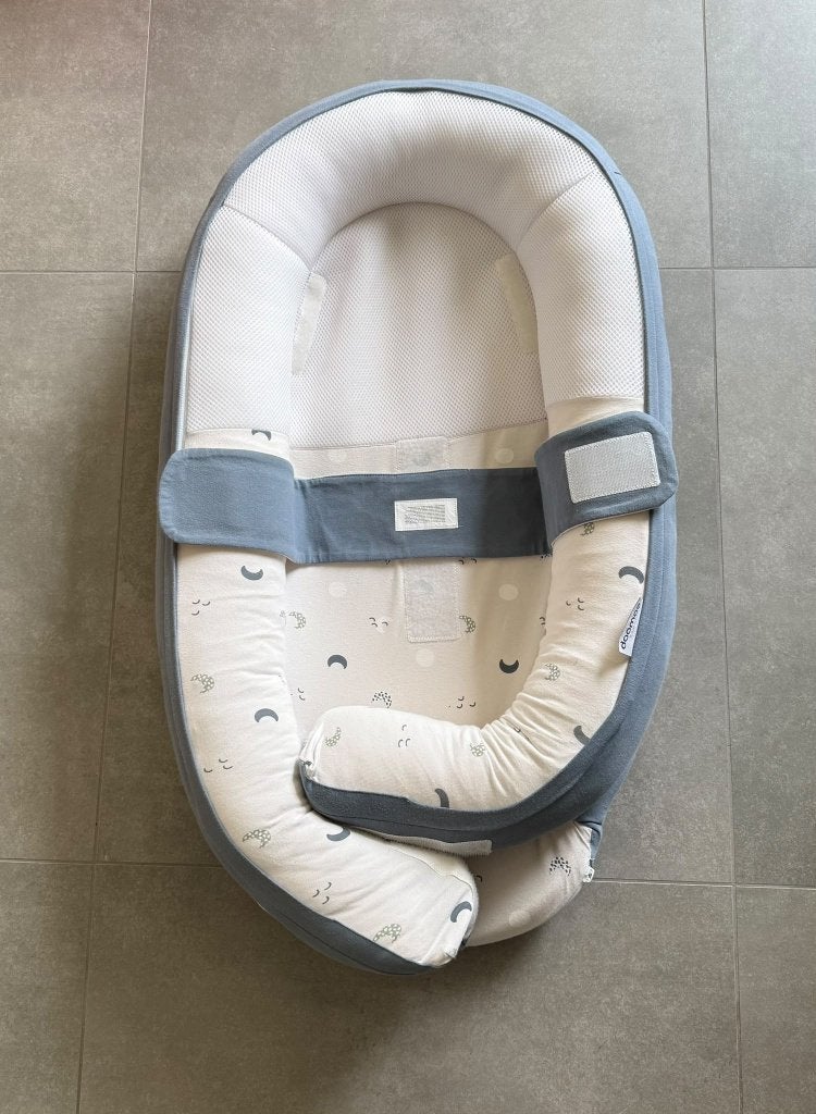 Doomoo Cocoon Babynestje Blauw, Enfants & Bébés, Oreiller, Garçon ou Fille, Autres usages, Comme neuf