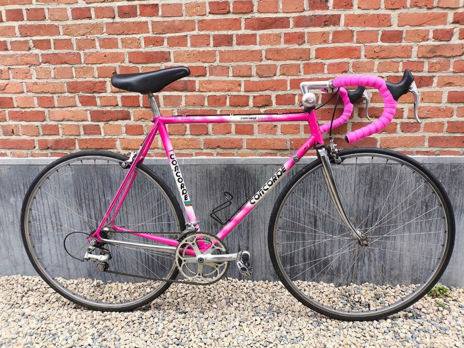 Retro Koersfiets Concorde, Fietsen en Brommers, Fietsen | Racefietsen, Ophalen, 28 inch, Gebruikt, Velgrem