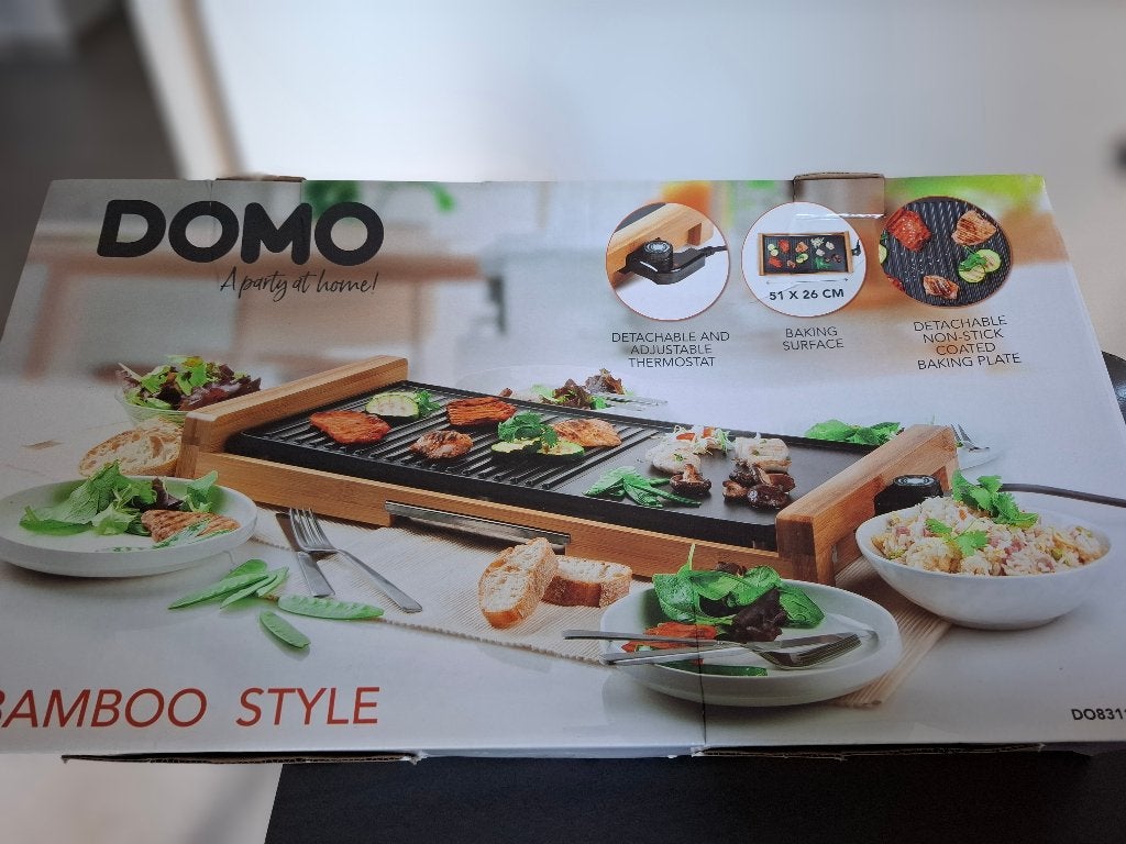 Elektrische grill DOMO (nooit gebruikt), Electroménager, Enlèvement, Neuf, Gril de table