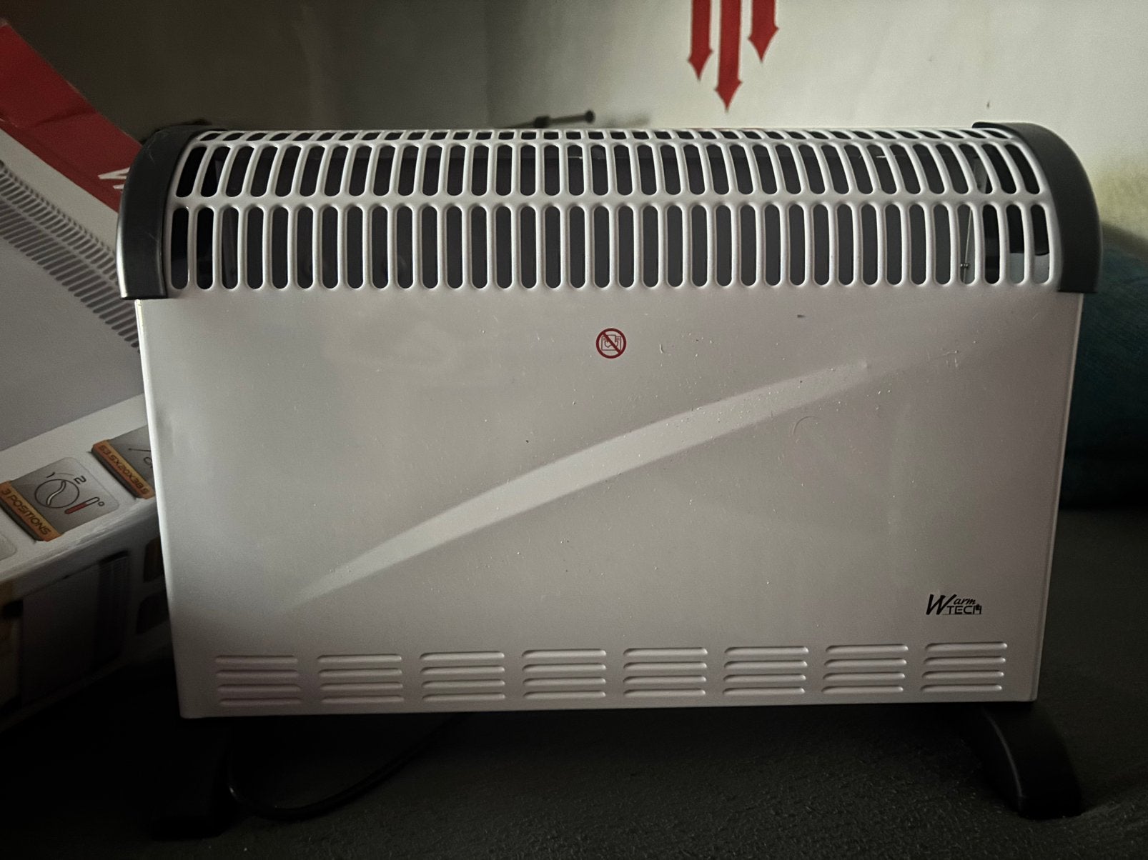 Chauffage électrique Warm Tech 2000W, Bricolage & Construction, Enlèvement, Comme neuf, 800 watts ou plus, Thermostat