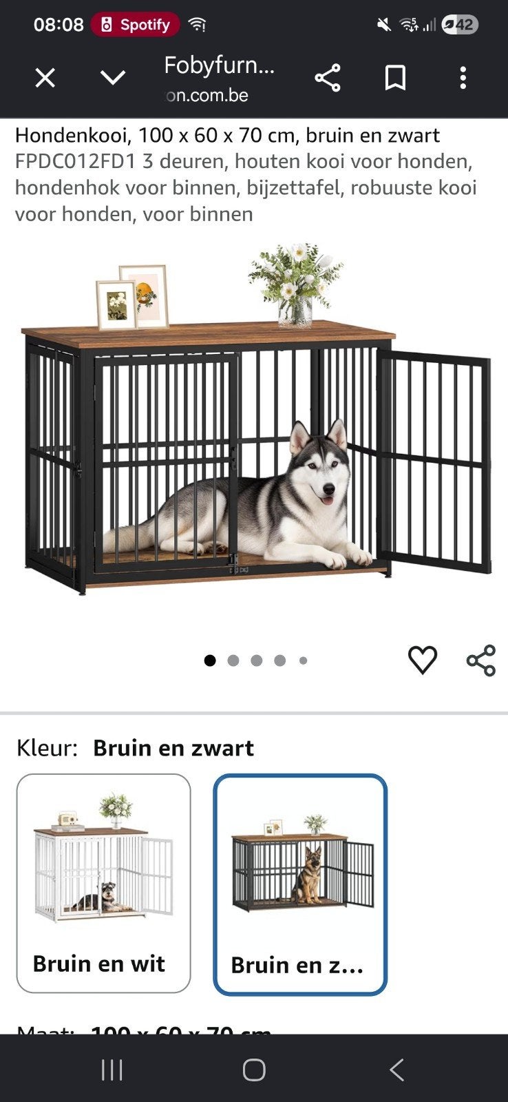 bench in prima staat., Dieren en Toebehoren, Ophalen, Zo goed als nieuw, Hondenhok