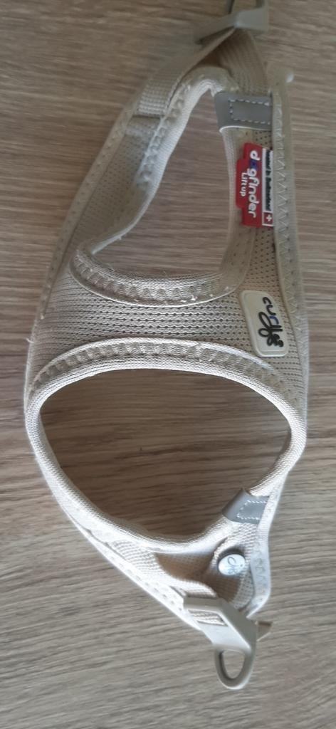 Harnasje Curlie 3XS beige, Dieren en Toebehoren, Hondenriemen, Ophalen, Zo goed als nieuw, Hondenriem