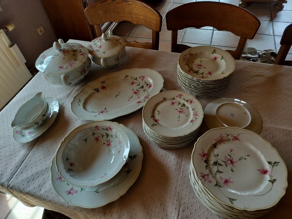 Porseleinen servies, Maison & Meubles, Cuisine | Vaisselle, Enlèvement, Comme neuf, Porcelaine, Service complet