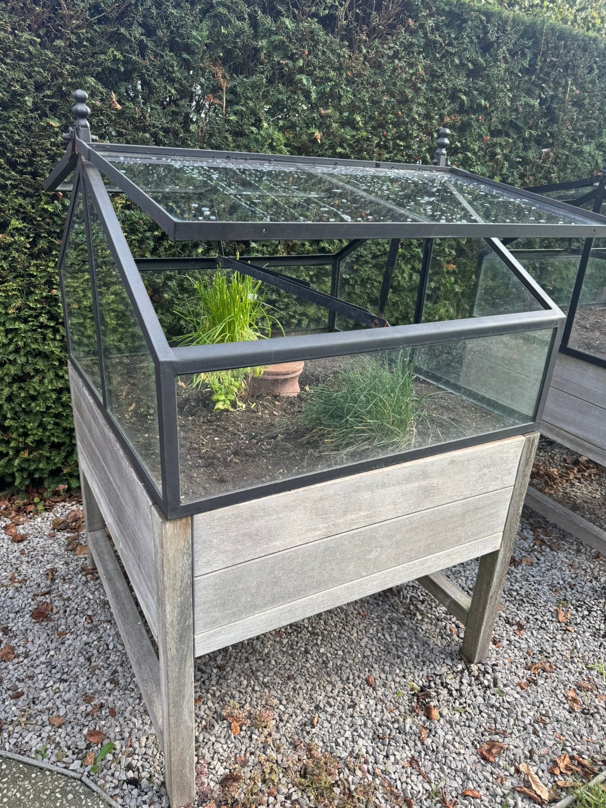 2 kleine serretjes te koop, Tuin en Terras, Kweekkas, Zo goed als nieuw, Glas, Ophalen