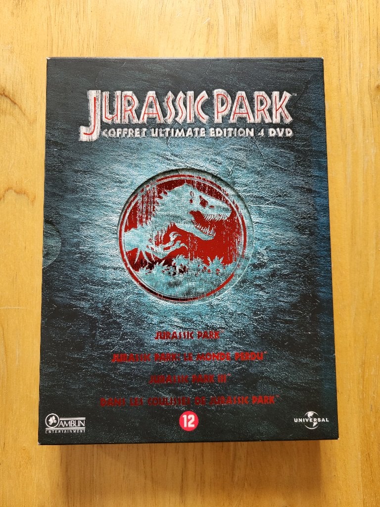 Coffret DVD Jurassic Park Collection (4 DVD), CD & DVD, Matériel bonus, Néerlandais, Comme neuf, Enlèvement